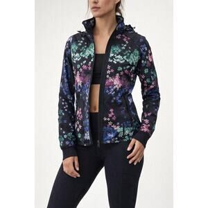 Lululemon Run Bandit Jacket Petal Pop Floral Black Running Athletic Activewear 4